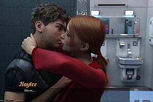3D animated Indian MILF’s big assets almost get her in trouble in space