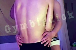 handsome asian twink licks big cock before assfucking in lingerie