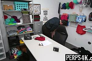 Straight Guy Pleases Gay Mall Officer to Escape Trouble!