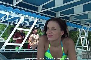 teen girl april's compilation featuring facial recognition ai outdoors.
