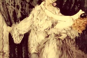 vintage erotic animation with retro hentai