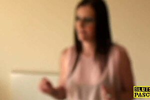 British sub feels intense domination with fake tits and tattoos in doggystyle and cowgirl