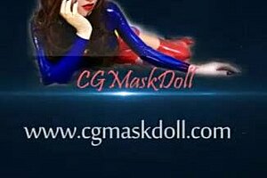Cgmaskdoll Doll Complex Bondage with Condom Mask and Latex Control