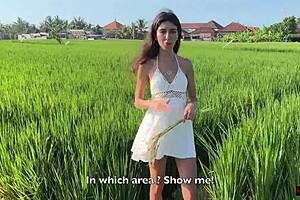 Skinny teen gets fucked by her boss on farm
