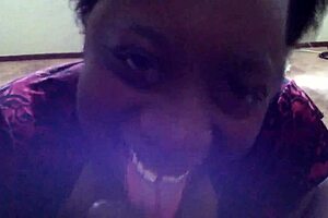 Good head from ebony beauty