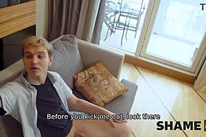 Shame4k reveals her new secret in young chubby brunette scene. Old and young dynamics unfold with shaved pussy focus.