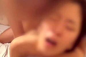 asian stepdaughter video calls father-in-law. 'i'm being turned into a meat toilet now' in dirty talk homemade scene.