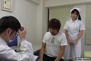 japanese nurse shino aoi sucks patient’s dick in doctor’s office uncensored