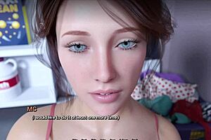 Visual novel with anime-style porn game and PC game features