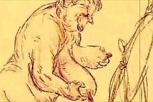 vintage erotic animation with retro hentai