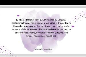 femdom gives jerk off instructions with denial in this session