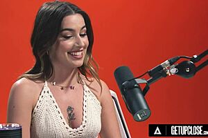 Chanel Camryn, the quiver queen, shows intense Hitachi orgasms close up. Full softcore scene with natural tits.