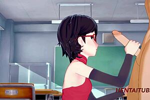 Japanese schoolgirls in cosplay get hard in 3D hentai