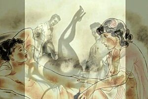 Vintage cartoon drawings from anime hentai