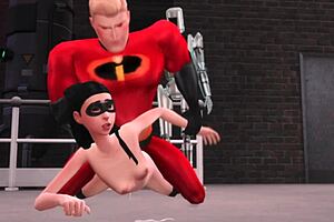Mr Incredible Interacts With Family In Sims 4