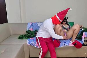 homemade latina anal sex on merry christmas
