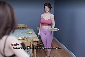 Visual novel with anime-style porn game and PC game features