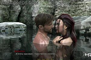 Let’s play a porn game called ‘Retrieving the Past’ with a hot scene in the kitchen