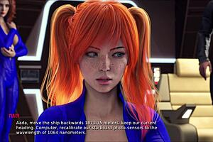 In star harem 4, the curvy character explores the 3d world