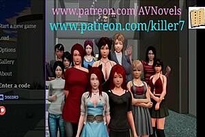 my new family episode with redhead and brunette in anime game