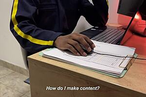 I talked the shy security guard into filming a porn video but it went totally wrong!