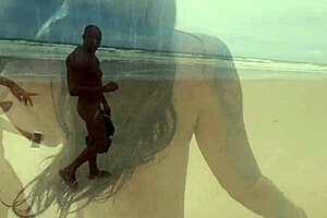 wild nudist beach orgy with hot african amigas!