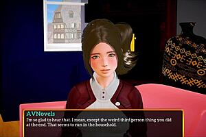 My new family with big tits and ass in this cartoon game