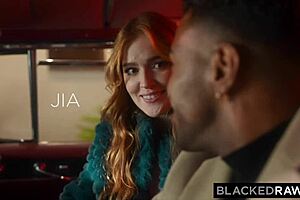 Blackedraw's insatiable redhead Jia loves BBC and anal