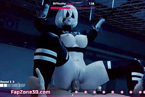 3D game with anime porn featuring deepthroat and creampie action