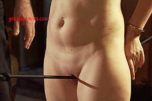 Uninvited skinny girl gets punished hard by the house lord in garage