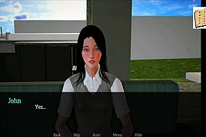 my new family episode with redhead and brunette in anime game