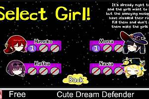 Cute dream defender in anime game