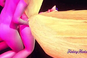 league of legends hentai - ahri star guardian scene - lol japanese manga anime game