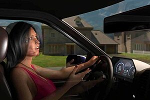 I bend over for doggystyle on the desk.