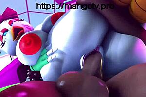 Big tits and ass in Five Nights at Freddy's compilation!