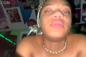 Creamy pink pussy grips BBC intensely