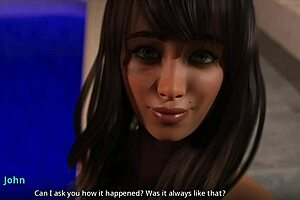 Beautiful big tits bouncing in an animated porn video