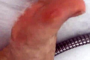 Hungarian Babe Removes Nylon for Shower