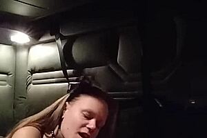 hey, kitty's giving a blowjob with a buttplug in her ass 😈