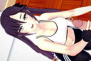 Mona in her new sporty outfit wants to have fun with a big cock