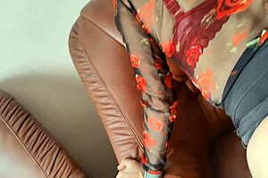 Stepmother and sex doll in taboo threesome with stepson