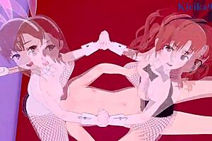 Mikoto Misaka And Kuroko Shirai Bunny Girl Intense 3P Sex - A Certain Scientific Railgun Hentai