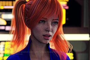 In star harem 4, the curvy character explores the 3d world