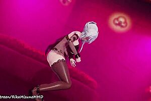 yo, check out yowane haku's sexy striptease 😏