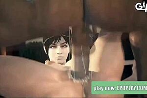 Slutty anime girl gets fucked in 3D animated porn