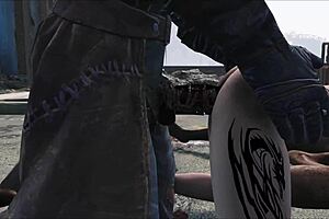 Intense Fucking in Fallout 4 Elie Pillars Scene