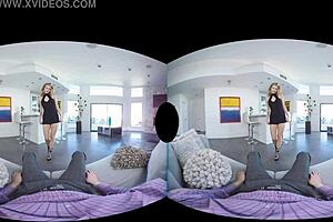 blonde harlot arya fae has valentine anal with you in vr