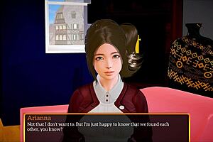 My new family with big tits and ass in this cartoon game