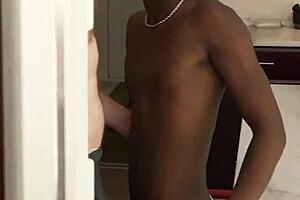 Black gay boy gets his ass pounded hard