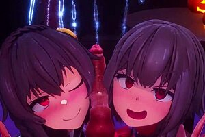 Konosabu Cowgirl Compilation Shows Petite Girls Riding Big Tits To Creampie